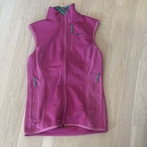 Patagonia Magenta Vest with Teal Zippers